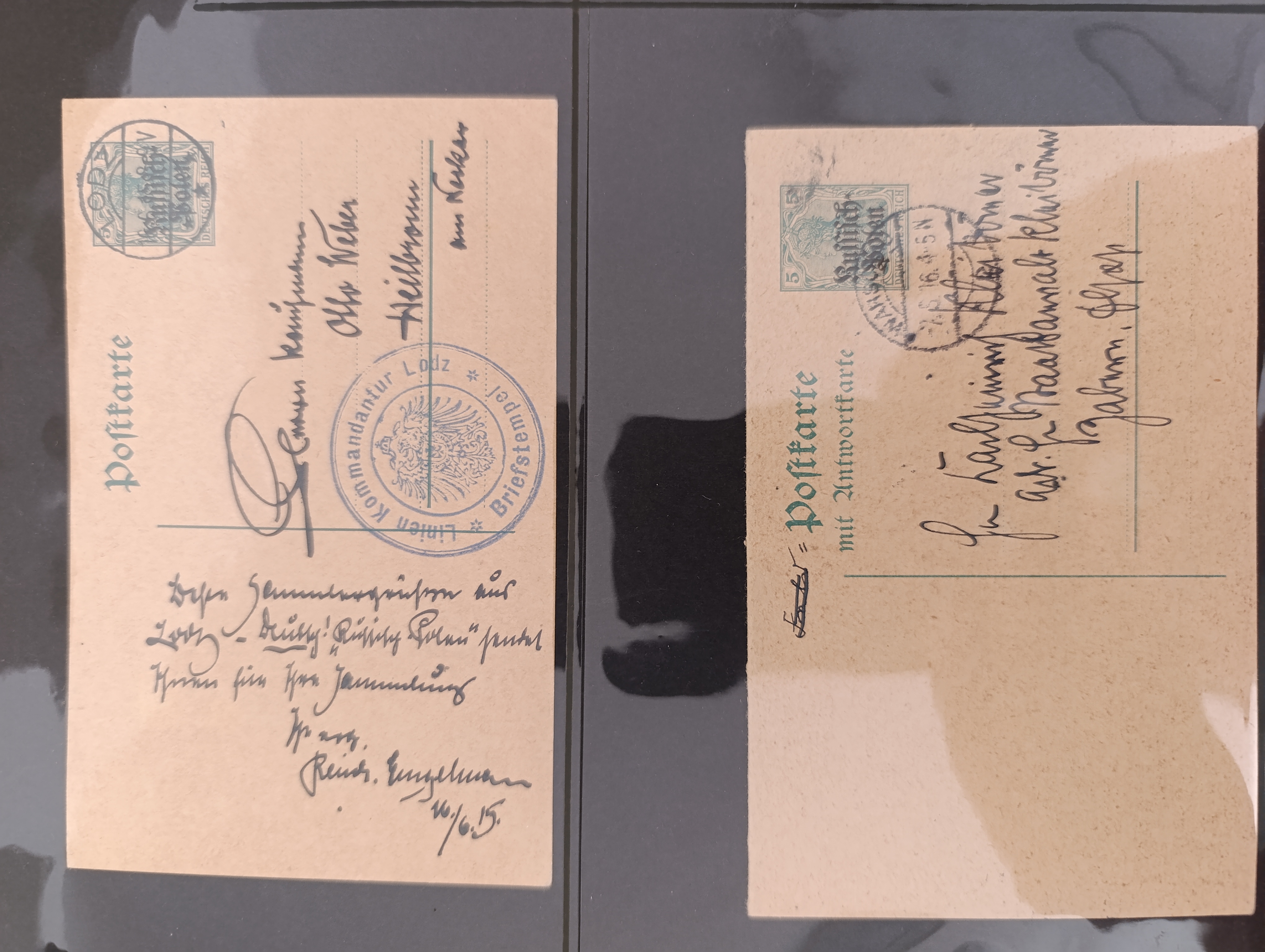 Открытки Generalgouvernement, Łódź и Warschau 1943