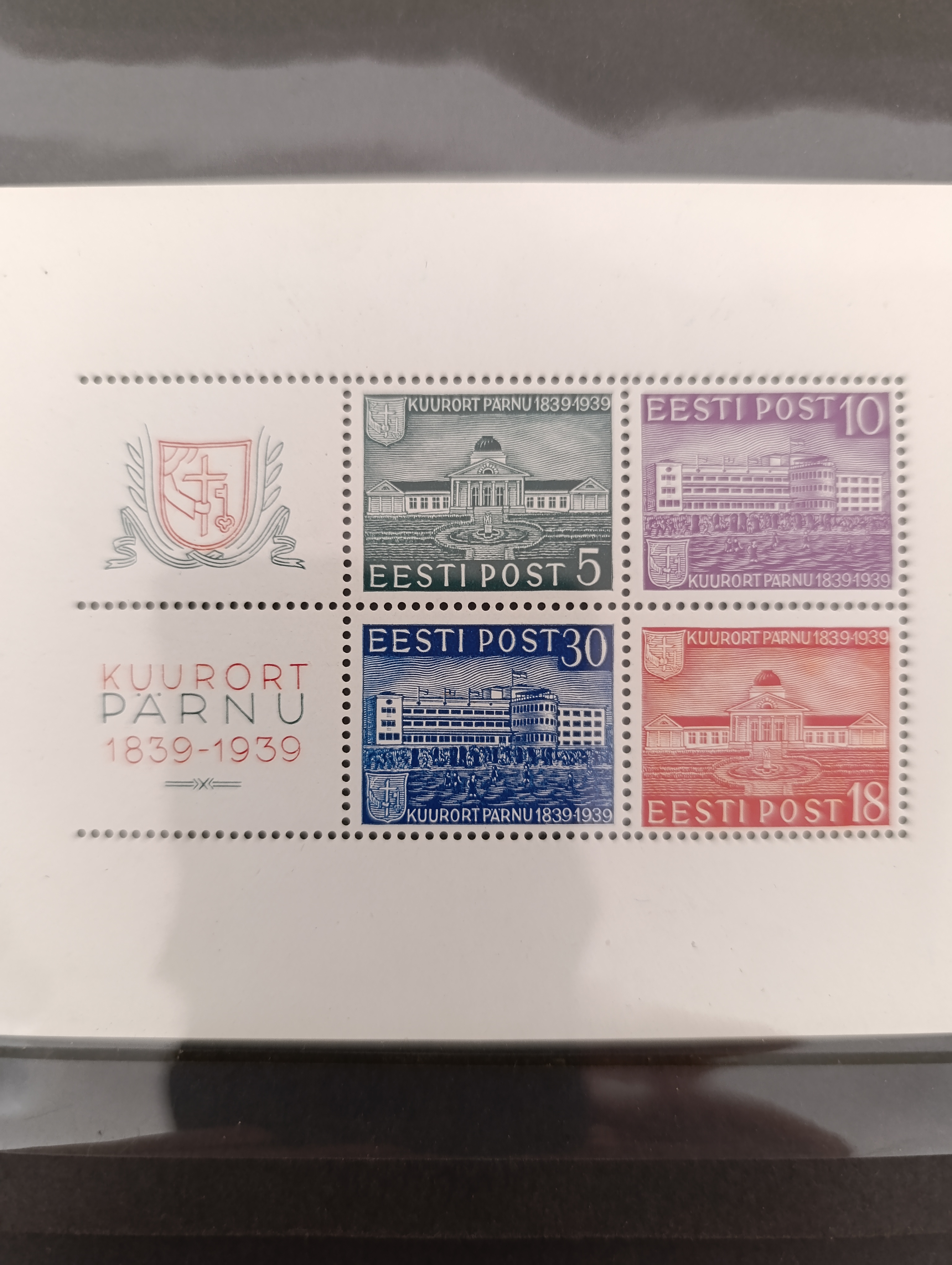 Эстония — блок «Kuurort Pärnu 100» 1939