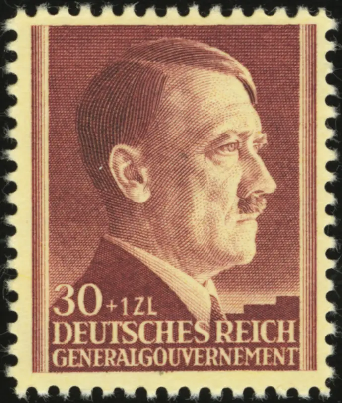 Generalgouvernement — лист «День рождения Hitler» 1942
