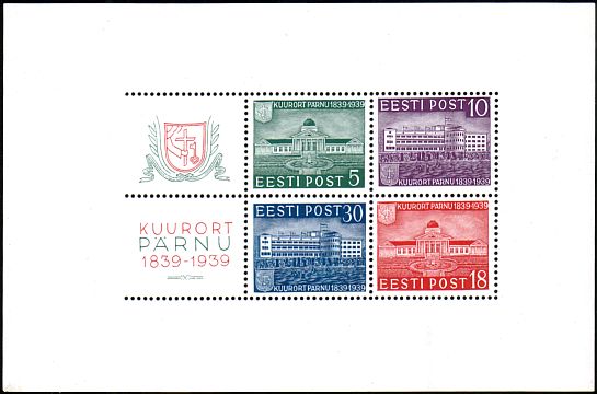 Эстония 1936–1940 — Päts и commemoratives